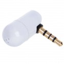 3,5 mm Mini mikrofón pre iPod / iPhone 2G/3G/3GS - biely