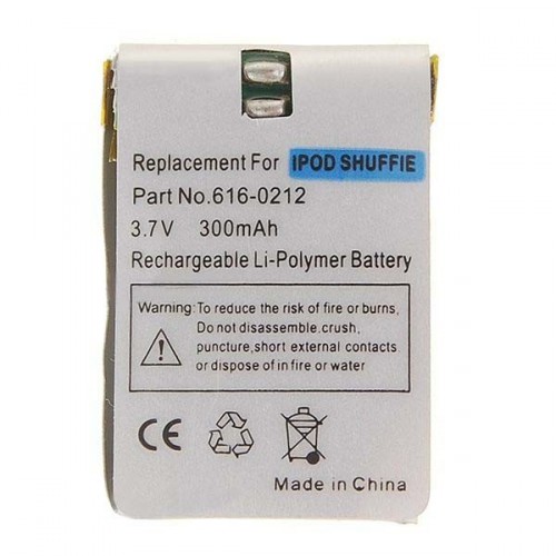 300mAh Lithiová batéria s náradím pre iPod Shuffle