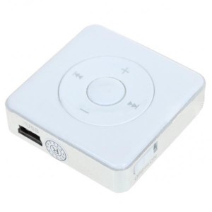 Štýlový Mini MP3 prehrávač - biely