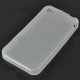 Ochranné silikónové puzdro pre iPhone 4 - priesvitná biela