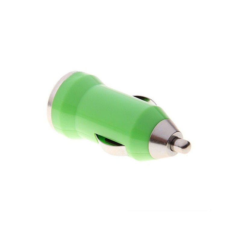 USB napájací adaptér autonabíjačka (zelená)