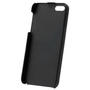 Ochranný hliníkový zadný kryt pre iPhone 5 čierno-strieborný