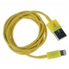 Kábel Lightning to USB 1m žltý