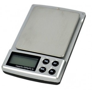 Digitálna vrecková váha do 2kg s presnosťou 0,1g