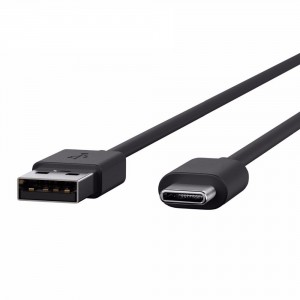 Kábel USB 3.1 Typ C-USB2.0 A 20cm čierny