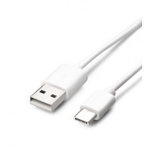 Kábel USB 3.1 Typ C-USB2.0 A 20cm biely
