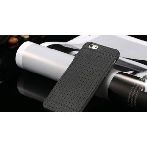 Čierny silikónový zadný kryt pre iPhone 6 Plus