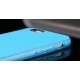 Modrý silikónový zadný kryt pre iPhone 6 Plus