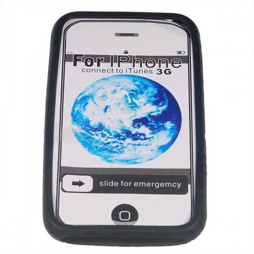 Silikónové ochranné púzdro pre Apple iPhone 3G - čierne