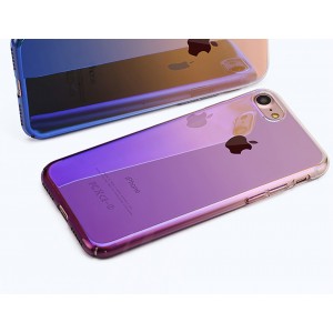 iPhone 7 zadný kryt Blue-ray gradient fialový