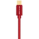 1m VOXLINK USB-C datový a nabíjací kábel s nylonovým opletením červený
