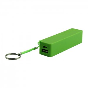USB Power Banka na 1x 18650 batériu zelená