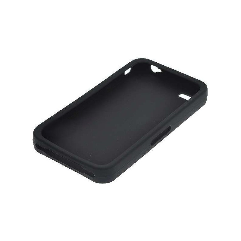 ﻿Ochranné silikónové puzdro pre Apple iPhone 4 - čierne
