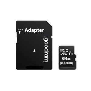 GOODRAM micro-SD HC 64GB class 10 UHS-I + adaptér SD
