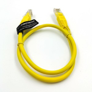 EB272Y UTP CAT 5E patchcord kábel 0,5m žltý Esperanza