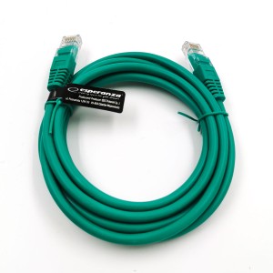 EB274G UTP CAT 5E patchcord kábel 2m zelený Esperanza