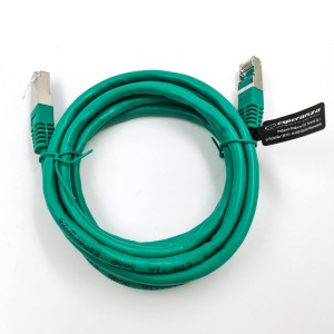 EB285G UTP CAT 6 patchcord kábel 2m zelený Esperanza