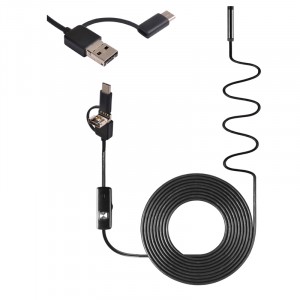 5m/7mm endoskop pre PC a Android USB/microUSB/USB-C Hard