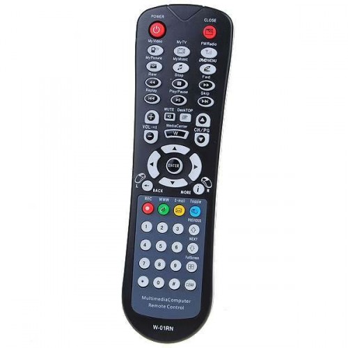 Univerzálny USB IR multimediálny diaľkový ovládač pre PC