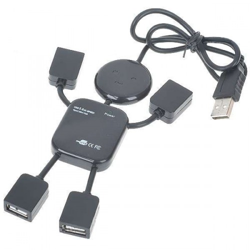 4-portový USB Hub 2.0 v tvare človeka